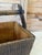 Black Antique Wabi-Sabi Crackle Painted Grain Rice Bucket For Sale - Image 8 of 11