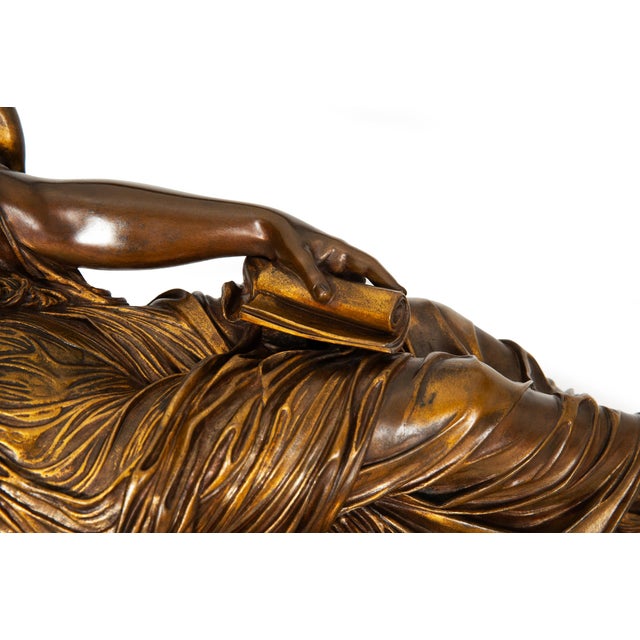 French Grand Tour Bronze Sculpture “Two Fates” After Jean-Baptiste Clesinger For Sale - Image 11 of 18
