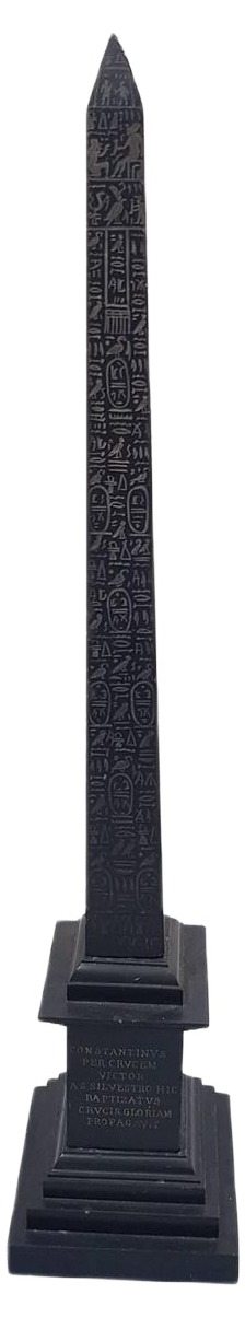 19th Century Belgian Black Marble Obelisk