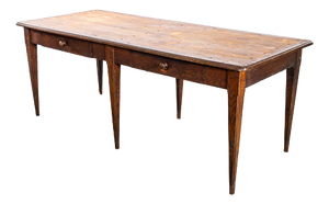 Vintage Rectangular Oak Dining Table, 1940s