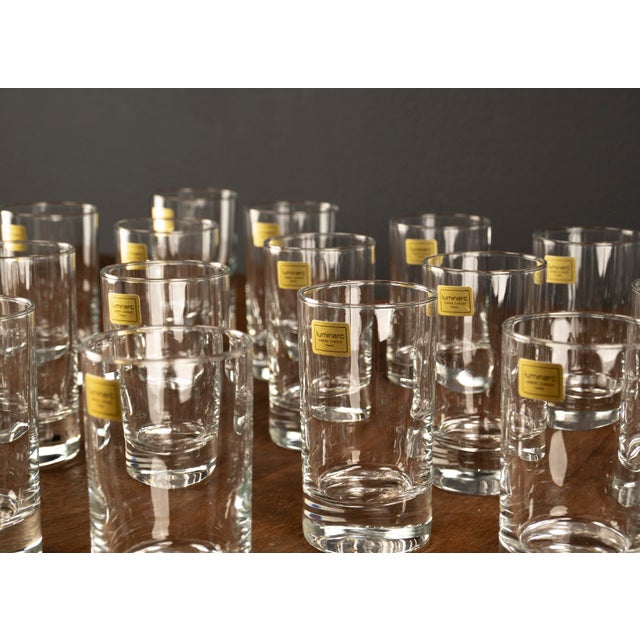 Glass Vintage Longdrink Glasses by Luminarc, 1970s, Set of 17 For Sale - Image 7 of 16