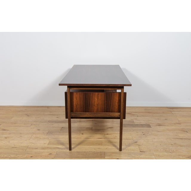 1960s Mid-Century Rosewood Desk by Gunnar Nielsen Tibergaard for Tibergaard, Denmark, 1960s For Sale - Image 5 of 18