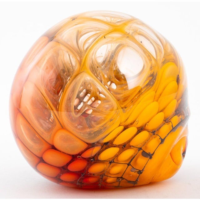 Amber Jorg Zimmermann Studio Art Glass Sculpture For Sale - Image 8 of 10