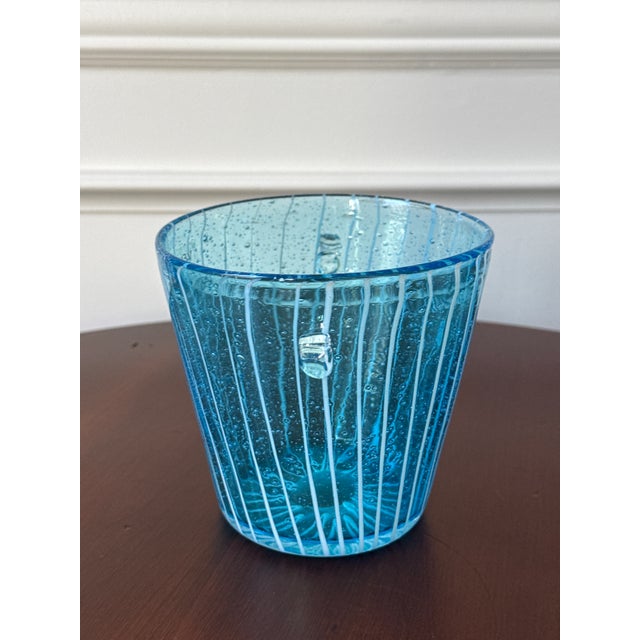 1970s 1970s Petite Venini Murano Glass Ice Bucket For Sale - Image 5 of 7