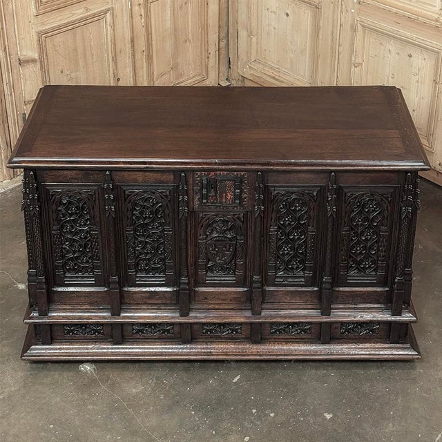19th Century French Gothic Credenza ~ Cabinet For Sale - Image 12 of 15