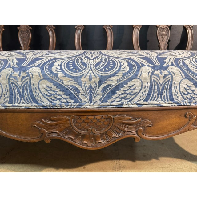 Walnut 3-Seater Couch, 1890 For Sale - Image 15 of 16