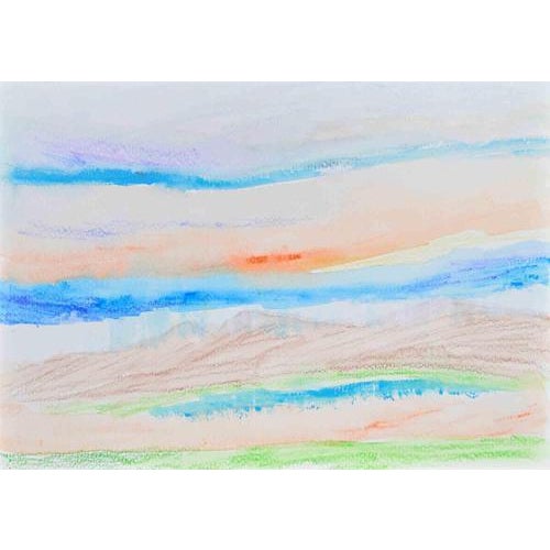 Landascape is an artwork realized in 1990s. Mixed media on paper. The artwork is depicted skillfully in a well-balanced...