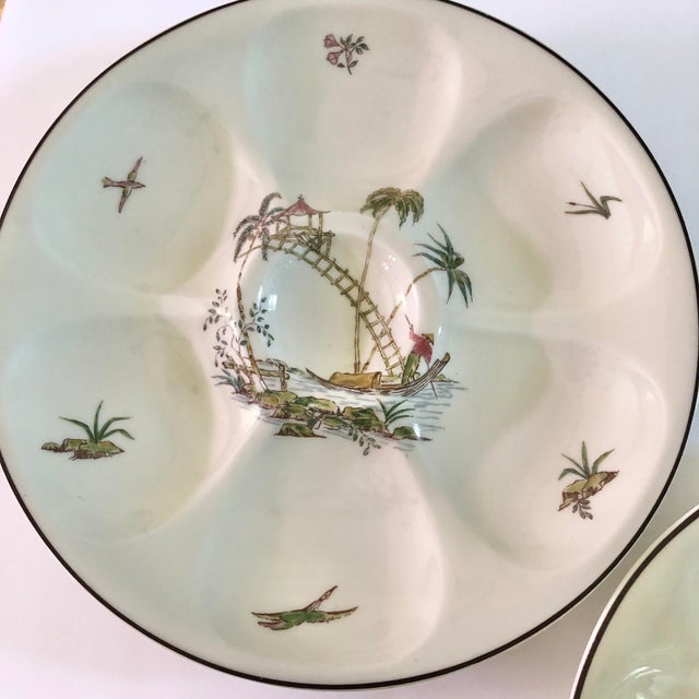 Limoges, France Vintage Theodore Haviland Limoges Porcelain Oyster Plates- Set of 4 For Sale - Image 4 of 9
