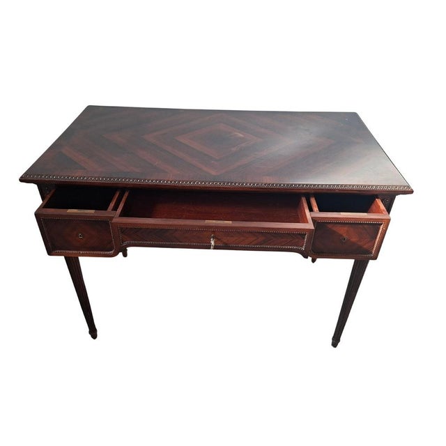 Vintage Neoclassical Style Desk, 1950 For Sale - Image 9 of 13