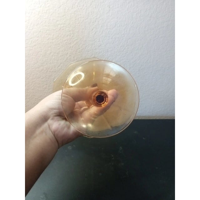 GORGEOUS Fostoria Fairfax Amber Glass 7" Pedestal Compote This vintage Fostoria Fairfax Compote and Pedestal Bowl set is a...