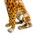 Vintage Large Scale Italian Glazed Porcelain Standing Leopard Statue For Sale In San Diego - Image 6 of 9
