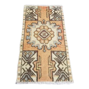 1950s Traditional Floral Turkish Rug