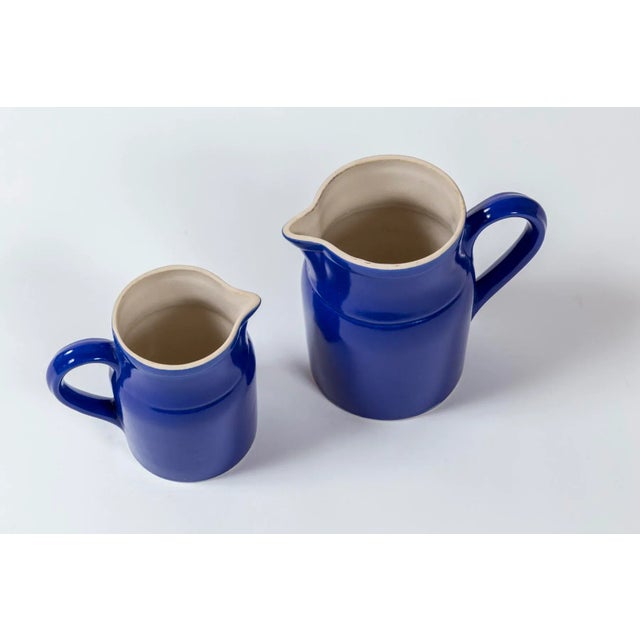 Two Vintage Ceramic Dairy Pitchers, Digoin, France, 1960's For Sale - Image 9 of 10