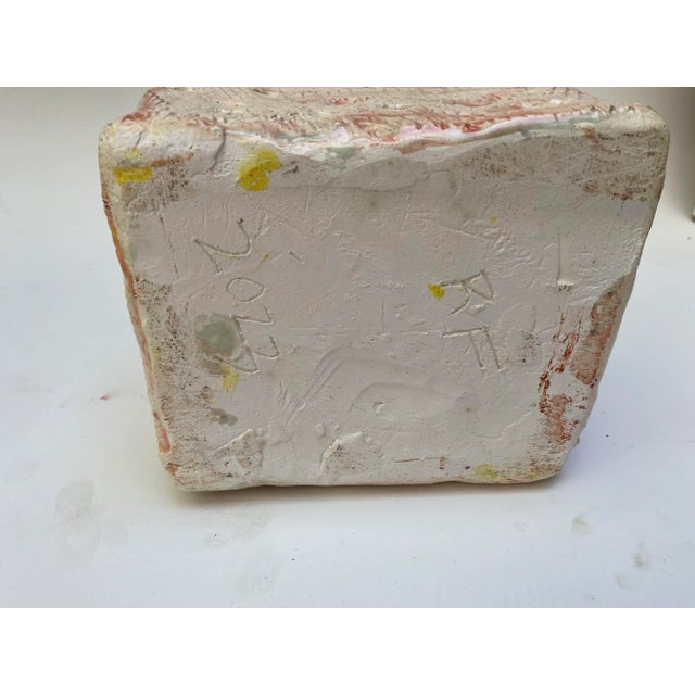Hand Made Abstract Sculptural Glazed Ceramic Box with Fitted Lid For Sale - Image 9 of 10