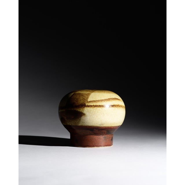 Modern Earth Tone Studio Ceramic Vase by Barbara Stehr, Germany, 1970s For Sale - Image 3 of 11