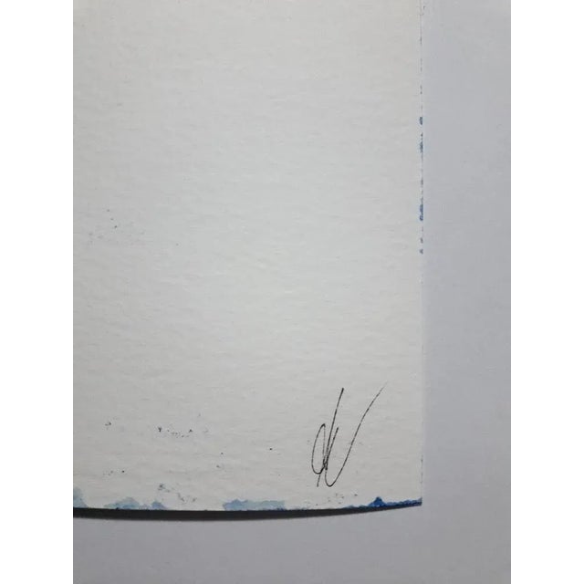 Wave - Top View is an original watercolor on paper 300g/m2 realized by Antonietta Valente in 2020. Hand-signed and dated...