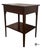 American Vintage Craftique Chippendale Style Solid Mahogany Nightstand / Side Table For Sale - Image 3 of 11