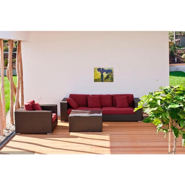 Abstract Martha Holden "Lilacs in a Vase" Oil on Canvas Painting, Framed For Sale - Image 3 of 10