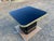 Postmodern Side End Coffee Table With Mirror Top & Black Lacquered Pedestal Base For Sale - Image 12 of 15