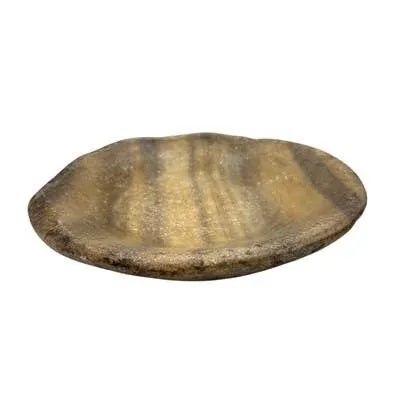 This vintage handcrafted decorative plate is hand carved by artisans from India from one piece of stone. A unique plate...