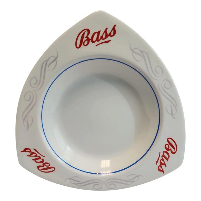 1950s English Bass Ale Tricorner Pub Ashtray Catchall For Sale