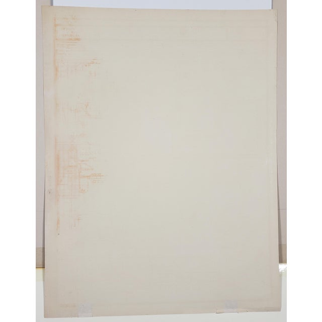 1910s Antique Original 1913 Lithograph of Architect Ernest Flagg's Singer Building of Nyc - Details From the Dahlstrom Metal Door Company For Sale - Image 5 of 5
