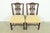 English Baker Furniture Style Georgian Carved Mahogany Side Chairs or Dining Chairs, Pair For Sale - Image 3 of 13