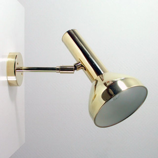 Mid-Century Modern Mid-Century German Brass Wall Light Sconce from Cosack, 1960s For Sale - Image 3 of 14