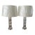 Ralph Lauren Crystal Column Table Lamps and Shades- A Pair For Sale