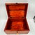 Early 20th Century Tiger Maple Rustic Footed Box With Domed Lid and Gold Tassel For Sale - Image 11 of 12