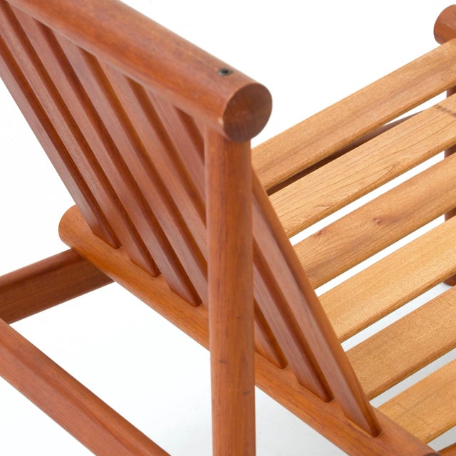 Blue Lounge Chairs in Teak by Kai Lyngfeld Larsen for Søborg Møbelfabrik, 1960s, Set of 2 For Sale - Image 8 of 9