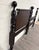 Antique Twin Size Traditional Solid Mahogany Poster Cannonball Bed For Sale - Image 4 of 8