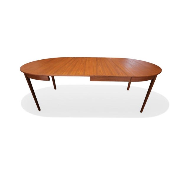 Round Teak Dining Table in Teak with Double Inserts by C.J. Rosengaarden, 1960s For Sale - Image 16 of 16