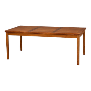 1960s Refinished 72”-111” Danish Modern Cherry Draw Leaf Dining Table