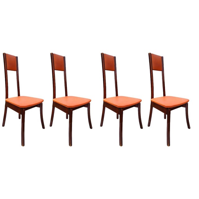 Brown S11 Chairs by Angelo Mangiarotti, 1972, Set of 4 For Sale - Image 8 of 8