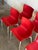 Plastic Philippe Starck Red Stacking Chairs Set of 6 Molded Plastic and Aluminum 1990s For Sale - Image 7 of 14