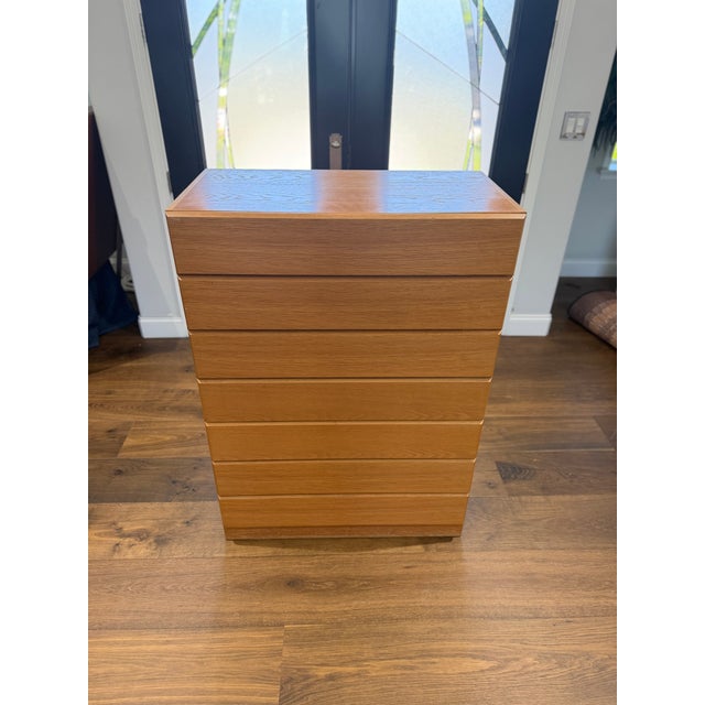 Vinde Mobelfabrik 1970s Authentic Danish Modern Teak 7-Drawer Tallboy Chest by Vitze's Mobelfabrik, Denmark For Sale - Image 4 of 7