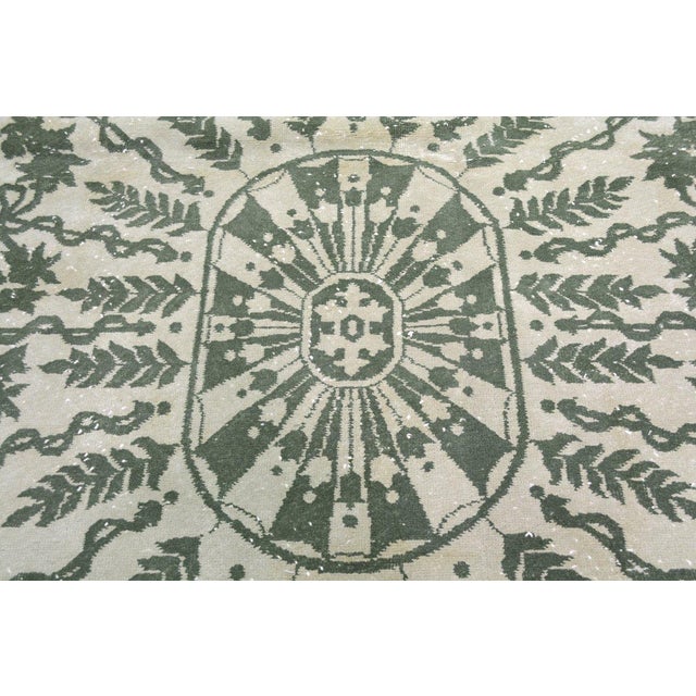 Art Deco Vintage Chinese Art Deco Hand Knotted Wool Rug, 7'8''x9'10'' For Sale - Image 3 of 6