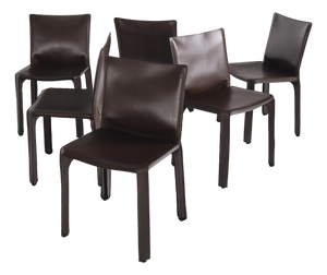 Mario Bellini “Cab” Dining Chairs, Set of 6