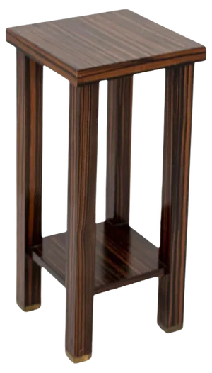 Wood and Brass Side Table by Jacques-E'mile Ruhlmann for Atelier J. E. Ruhlmann