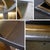 Late 20th Century Art Deco Revival to Postmodern Sofa or Console Table Geometric Gold and Silver Leaf Base For Sale - Image 13 of 18