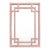 Matthew Izzo Home Geneva Pink Rattan Wall Mirror For Sale
