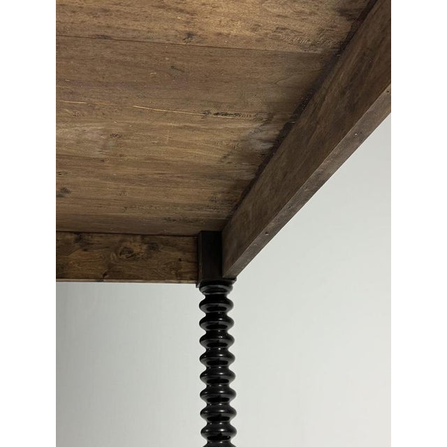 Bobbin Workbench with Leather Top, 19th Century For Sale - Image 14 of 18