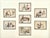Set of Seven Chinese Export Paintings on Paper, each depicting refined domestic scenes, elegantly arranged within a...