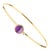Syna Yellow Gold Amethyst Diamond Bracelet For Sale