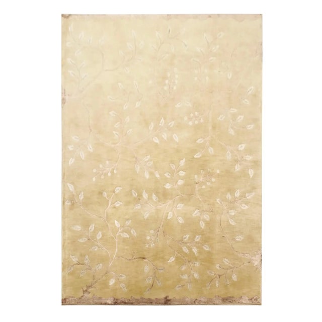 Nepalese Rug with Leaves and Branches, 1980s For Sale - Image 17 of 17