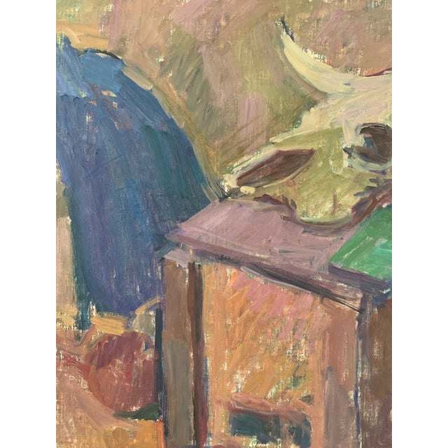 1980s Kaspar Ilg Cow Skull Still Life For Sale - Image 4 of 12