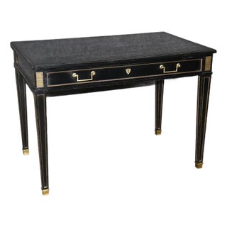 Petite Ebonized Child Size or Ladies Writing Desk Attributed to Maison Jansen For Sale