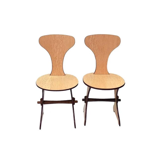 Italian Laminate Chairs, 1960s, Set of 2 For Sale - Image 10 of 10