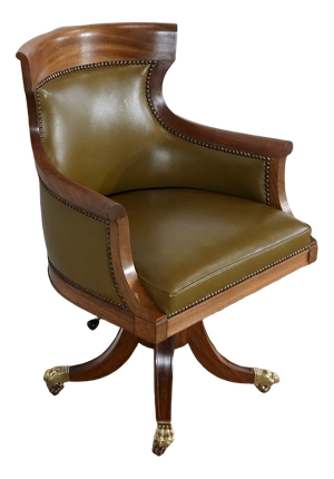 Regency Style Desk Armchair, 20th Century